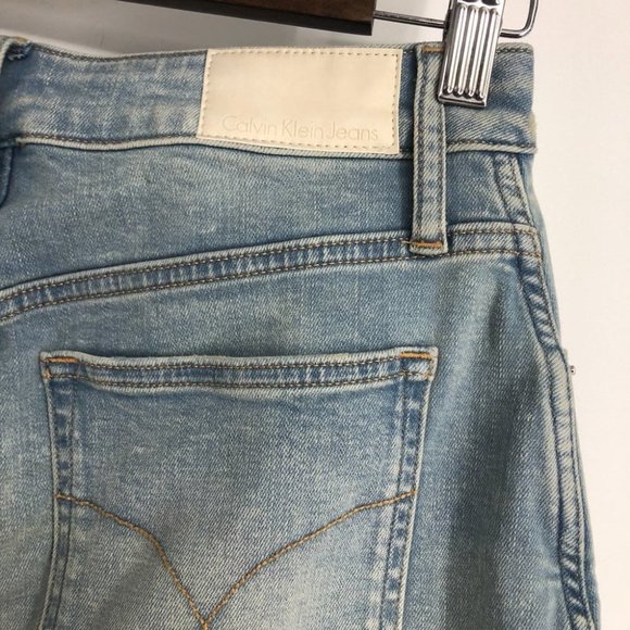 Calvin Klein Jeans Light Blue Skater Skirt - Picture 6 of 14